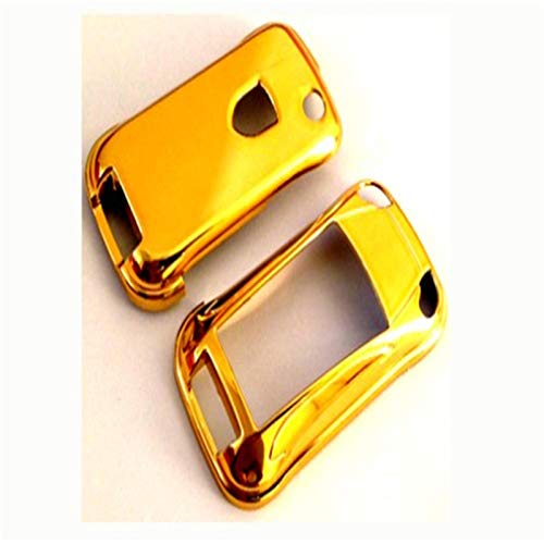 Versión chapada en Oro, Funda con Llave abatible remota, Carcasa, protección para el Mando, para Porsche 911997 Cayenne Boxter 987 Cayman 987 Panamera