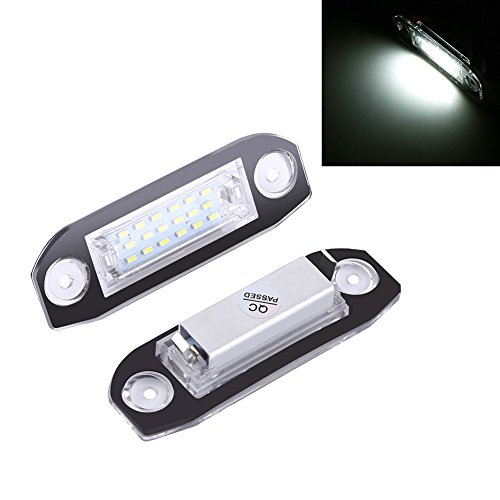 VGEBY 2Pcs LED Luz de Licencia de Matrícula de Coches,Luces de Placa de Matrícula Leds Muy Brillante