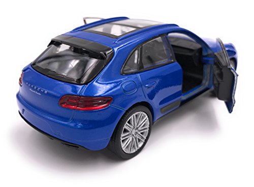 Welly Producto de Licencia de automóvil Modelo SUV Porsche Macan 1: 34-1: 39 Azul