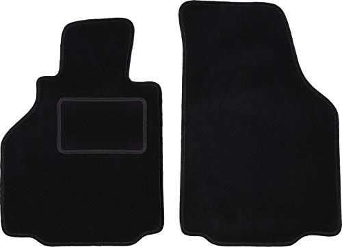 Wielganizator Carlux - Juego de alfombrillas de terciopelo para Porsche Boxster (tipo 986) Coupe, Cabrio 1997-2004, 2 piezas, color negro