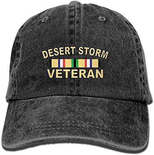 XBFHG Desert Storm Veteran Logo Denim Dad Cap Gorra de béisbol Ajustable Sun Cap