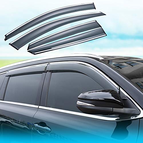 Xtrdye Deflectores De Viento Traseros Delanteros para Honda CRV 2012-2016 (4 Piezas)