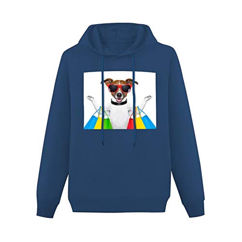 YXACETX Unisex Pullover Sudadera con Capucha 3D Perro Mascota Impresión De Mascotas De Manga Larga Hipster Hipster Casual Sudaderas Hombres Ropa Uniforme Puentes Al Aire Libre Ocio Club Blue-3X-Large