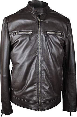 Zerimar Chaqueta Hombre | Cazadora Piel | Chaqueta Hombre Cuero | Cazadoras Hombre | Cazadora Cuero | Cazadora de Piel Hombre