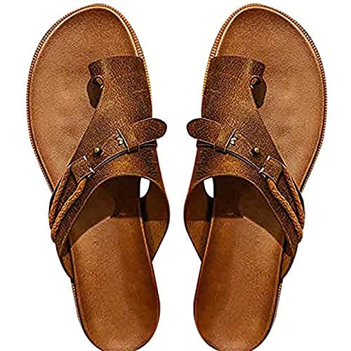 ZHANGMEI Sandalias para Mujer Flips Flops Cómodas Zapatillas Plataforma Cómodas Playa Resbalón En Cuña Zapatos Antideslizantes Casuales,3,37CN