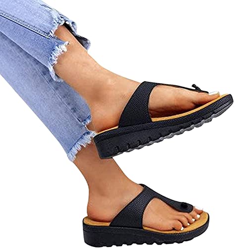 ZHANGMEI Sandalias Tacones Mujer Zapatillas Plataforma Cuñas Zapatos Señoras Verano Diapositivas Hebilla Flip Flops,3,42CN