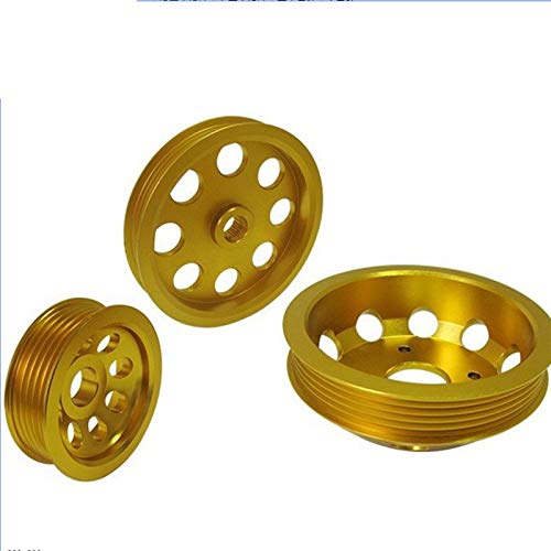 ZYTANG® Ajuste para Nissan 240SX S14 S14 SR20 JDM Kit de polea de Alto Rendimiento Gold Crank Seddrive HU-PYSR20