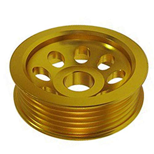 ZYTANG® Polea de cigüeñal de portracción JDM Tune Fit para Nissan S15 S14 SR20 Motor Motor Bay Gold EP-PYSR20