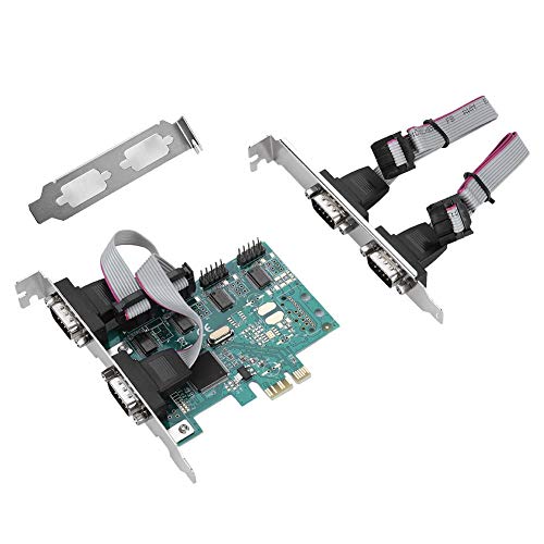 Adaptador PCI-E, PCI-E a RS232 Convertidor de Puerto Serie de 4 Puertos Tarjeta de expansión del Adaptador Controlador PCI Express