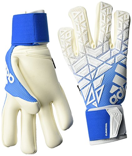 adidas Guantes de Portero Ace Trans Hombre, Blanco/Azul Brillante, 10