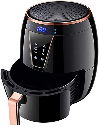 Aire freidora, freidoras ventilador 4.5Qt Horno eléctrico sartén sin aceite, cocinar Precaliente 8 preestablecido, la pantalla digital LCD cesta antiadherente, 1400W.