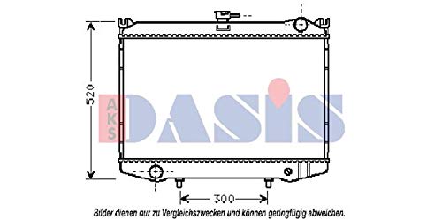 AKS Dasis 071000N Radiador, refrigeración del motor