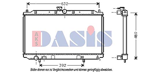 AKS Dasis 141070N Radiador, refrigeración del motor