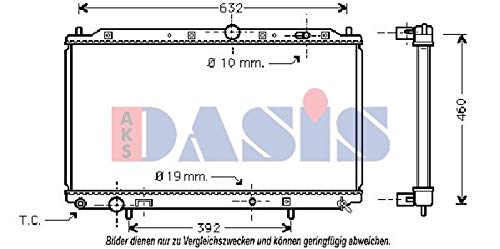 AKS Dasis 141310N Radiador, refrigeración del motor