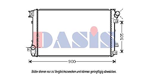 AKS Dasis 180059N Radiador, refrigeración del motor