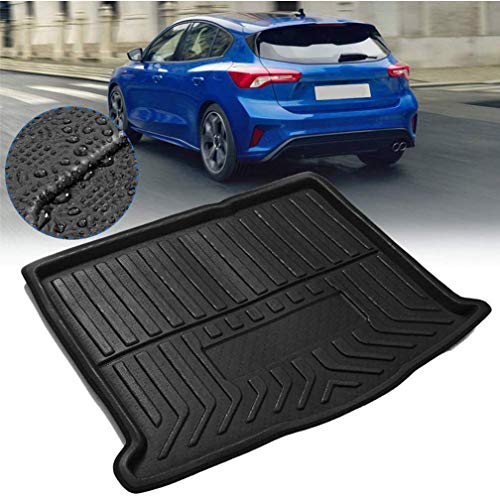 Alfombrilla de Goma Maletero Tapete para Fo-rd Focus MK4 Hatchback 2019 2020, Baúl Protector de Bandeja de Forro de Botas Duradero