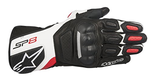 Alpinestars SP-8 V2 Guantes Negro Blanco Rojo XL