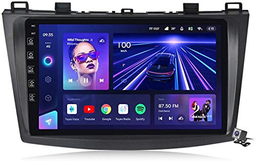 Android 10 Car Radio de Navegación GPS para Mazda 3 2010-2012 con 9 Pulgada Pantalla Táctil Support FM Am RDS DSP/MP5 Player/BT Steering Wheel Control/Carplay