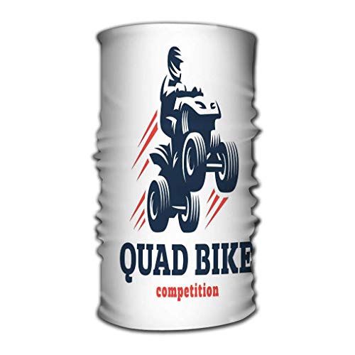 Bandas para la Cabeza Turbante elástico Envoltura de la Cabeza Estilo de conformidad Banda para el Cabello Quad Bike Competición Diseño de Logotipo Fondo Blanco Dibujo