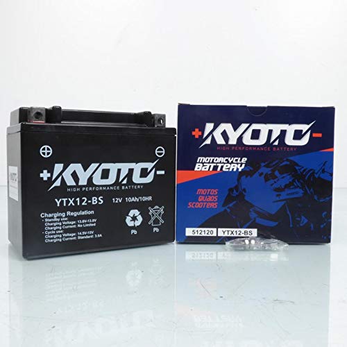 Batteria Kyoto per Quad Sym 300 Quadlander S 2008-2014 YTX12-BS SLA / 12V 10Ah