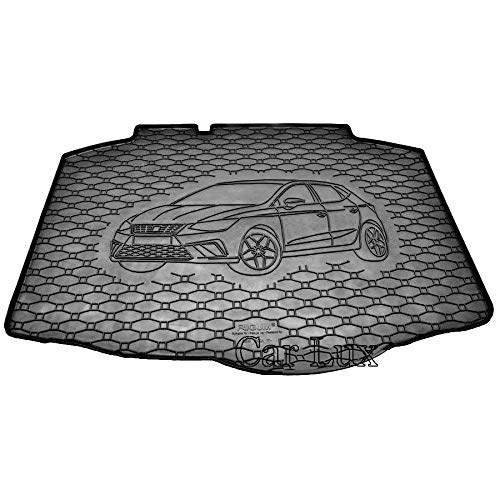 Car Lux AR05663 - Alfombra protector de goma para maletero para Ibiza 6F desde 2017-