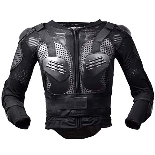 Chaqueta de armadura de motocicleta Niños Armadura de cuerpo para niños Montar moto Armadura de cuerpo Camisa Chaqueta Motocross Volver Hombro Protector Equipo (A,M)