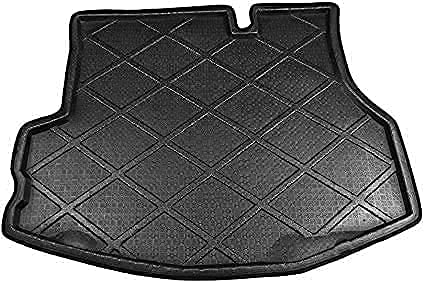 Coche Maletero Goma Alfombrillas para Fo-rd Fiesta Sedan 2009-2017, Impermeable Anti Sucio Goma Interior ​Protectora Accesorios