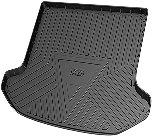 Coche Maletero Goma Alfombrillas para Hy-un-da-i Ix25 2020, Impermeable Anti Sucio Goma Interior ​Protectora Accesorios