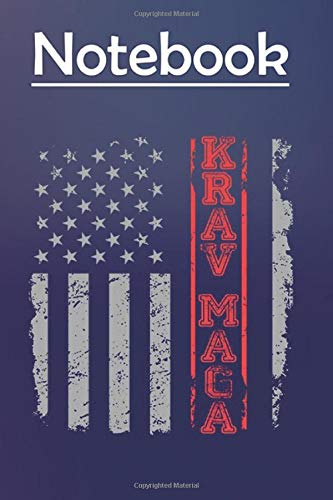 Composition Notebook Journal Notebook Gift: USA Flag Krav Maga Military Self Defense 6'' x 9'', 100 Pages, Soft Cover, Matte Finish to Take Notes and Write Daily