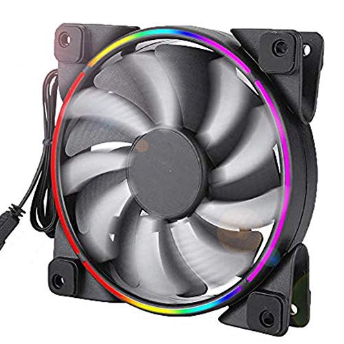 CPU Cooling Fan Cooler,PCCOOLER Haoyue 120mm 4 Pin Low Noise Fan Disipador de Calor Enfriador Radiador Procesador Cooling Fan Mute Fan Smart para ASUS/Gigabyte/MSI/ASRock RGB System