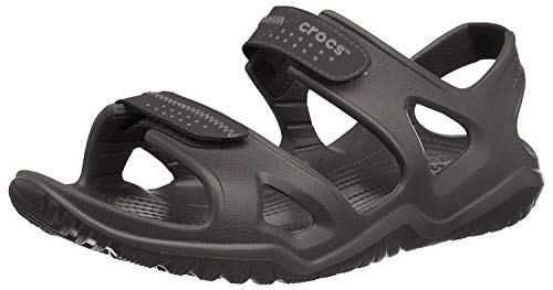 Crocs Swiftwater River Sandals 203965-06, Sandalias para Hombre, Negro (Black), 45/46 EU