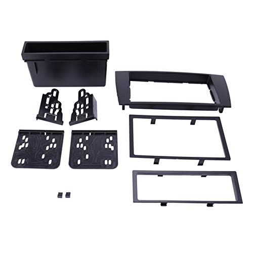 Decorel 2 FASTICA DE FASCA DE DIN para Jaguar X Tipo S Tipo 2002-2008 Radio DVD Stereo CD TABLO CD Dash Kit Trim Fascia FACTURA Fail Facia Facia (Color : Black)