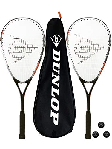 Dunlop Biotec X-Lite Series Raquetas de Squash x 2 + Fundas y 3 Bolas de Squash (Varias Opciones) (Predator)