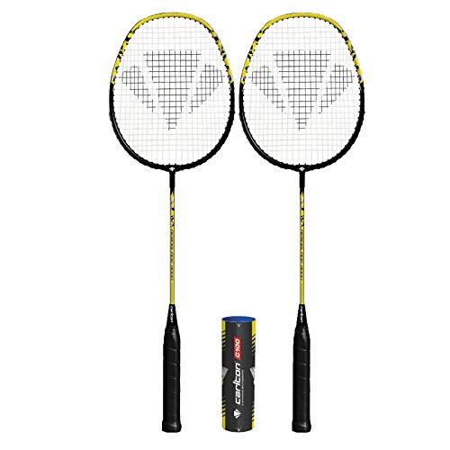 DUNLOP Carlton Aeroblade - Raqueta de bádminton (2 + 6 volantes disponibles en varios modelos)