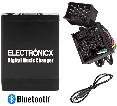 Electronicx Elec-M06-BM1-BT Adaptador de Musica para Coche USB SD AUX MP3 Cambiador CD, Bluetooth Manos Libres, Compatible con BMW