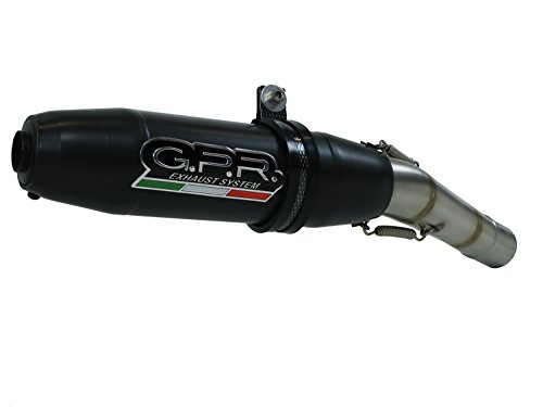 Escape GPR DUCATI 998-R-S-FE doble 2001/04 Juego de terminales con doble racing DEEPTONE color negro