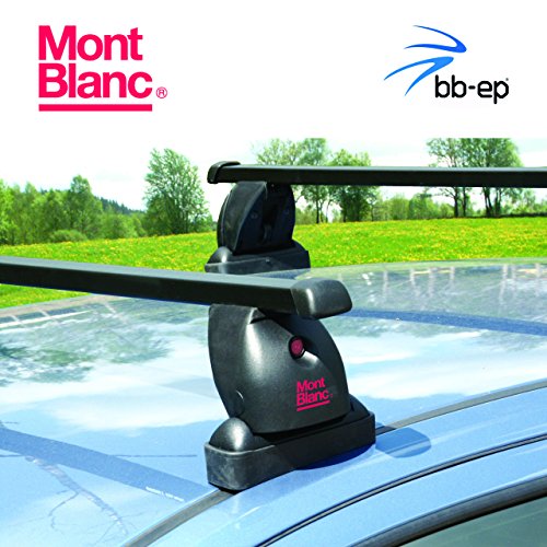 Exclusivo Mont Blanc Acero Baca/Last portaequipajes 91506573 para Peugeot Boxer – Van con fixpunkten en el Techo – Sistema de baca Completo Incluye Candado y Llave