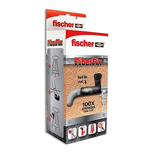 fischer 533222 cinta para fugas de agua, Negro