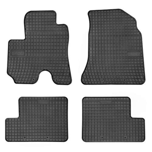 Frogum Alfombrillas de Goma Compatible con Toyota Rav-4 II 3 Puertas 2000-2005 | Accesorios Coche Alfombra Goma Suelo