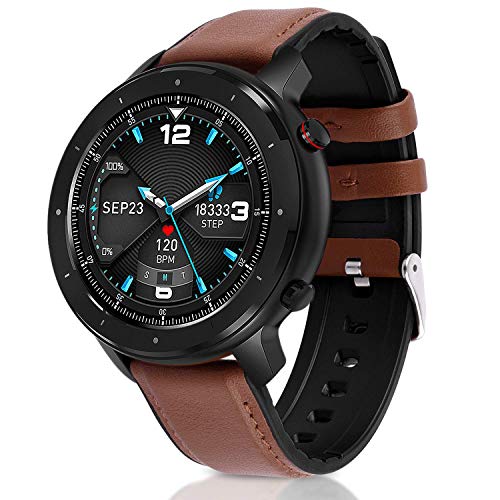 Fullmosa Reloj Inteligente Hombre,Smartwatch Mujer con Monitor de Sueño y Ritmo Cardíaco,Reloj Inteligente Mujer de Pantalla Táctil de 1.3 Pulgadas, Fitness Tracker Compatible con iOS&Android