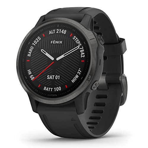 Garmin - Reloj GPS con Pulsómetro Fenix 6S Zafiro Garmin, L (010-02159-25)