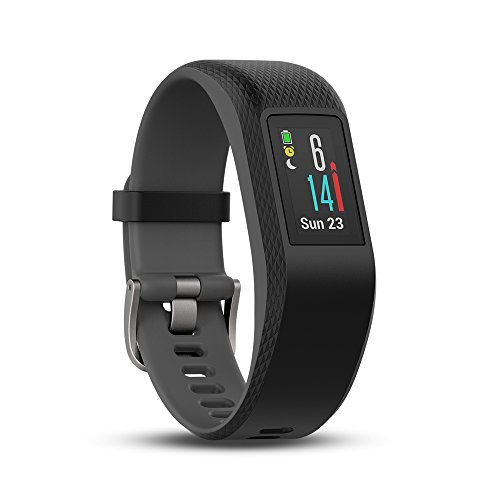 Garmin Vivosport Pulsera de Deporte con GPS y Monitor de Ritmo cardiaco, Gris, S/M (Reacondicionado)