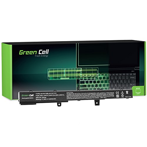 Green Cell Batería ASUS A31N1319 A31LJ91 para ASUS X551 X551C X551CA X551M X551MA X551MAV R512 R512C D550 D550C F551C F551CA F551M F751L R508CA R509 R512CA X451 X451CA X451MAV X751L (11.25V) Portátil