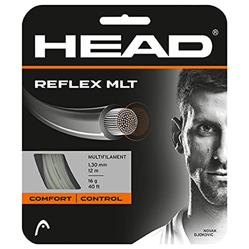 Head Reflex MLT Cordajes de Raquetas de Tenis, Adultos Unisex, Natural, 15