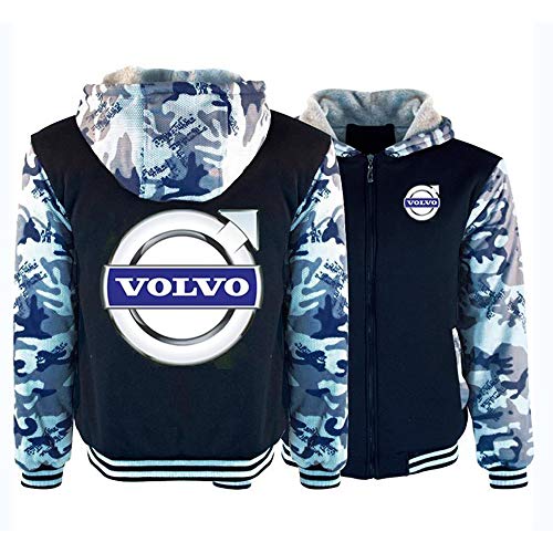 Hoodies Unisex Chaqueta con Capucha del Suéter - Volvo Impresión Caliente Casual Postal Pullover Escudo Sudadera Jersey De Béisbol De Manga Larga -Teens Regalo G-L