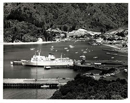 Imágenes históricas -1990s Prensa Foto Nueva Zelanda Barcos en un puerto