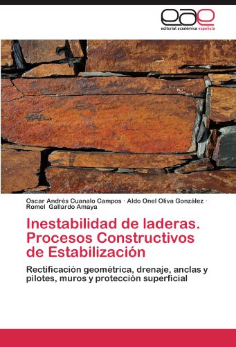 Inestabilidad de laderas. Procesos Constructivos de Estabilización: Rectificación geométrica, drenaje, anclas y pilotes, muros y protección superficial