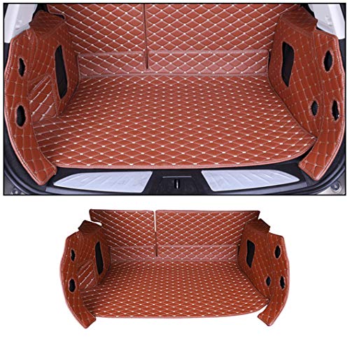 Jiahe Auto Estera Tronco para To yota Corolla 10-16 Completamente Cubierto Cubre Maletero A Medida Alfombra Protector con Antideslizante Impermeable Marrón