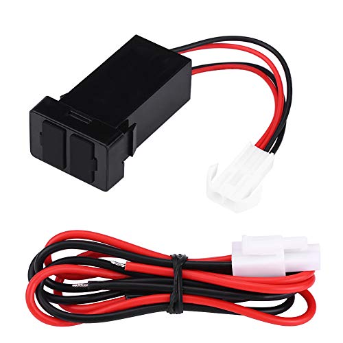 KIMISS 12V-24V 2.1A Cargador de Coche [Puerto de Dual USB] Zócalo Adaptador de Corriente para Teléfono móvil