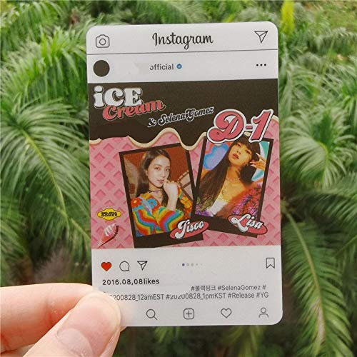 KPOP BP helado transparente PVC mate tarjetas postales JISOO LISA ROSE JENNIE Fans colección 70